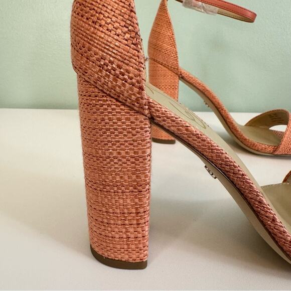 Sam Edelman Women's Yaro Perla Strappy Open Toe Sandal Heel Pink Size 9.5 - Picture 3 of 13